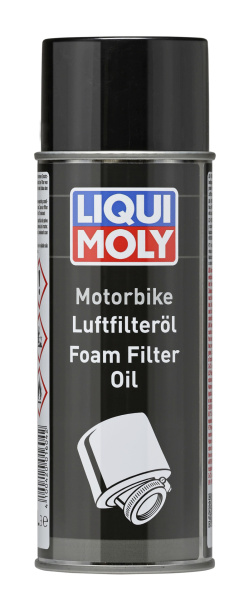 Масло для пропитки поролоновых и тканевых воздушных фильтров Liqui Moly Motorbike Luft Filter Oil 0.4л (спрей)