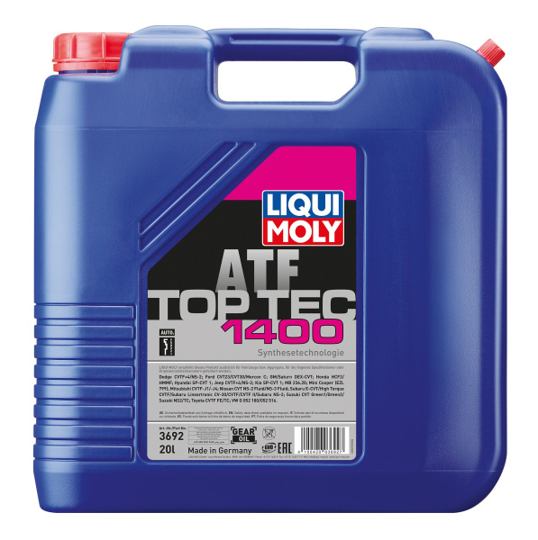 Масло для вариаторов CVT Liqui Moly Top Tec ATF 1400 20л