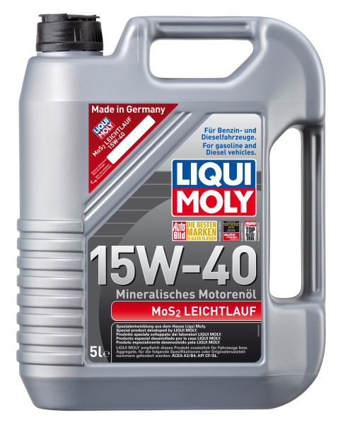Liqui Moly MoS2 Leichtlauf 15W-40 5л (с молибденом)
