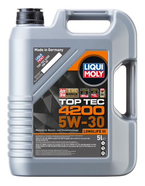 Liqui Moly Top Tec 4200 5W-30 5л (VW 504.00 / 507.00)