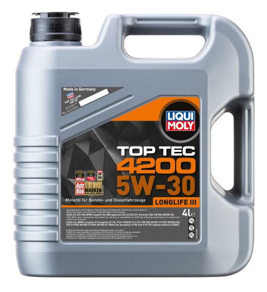 Liqui Moly Top Tec 4200 5W-30 4л (VW 504.00 / 507.00)
