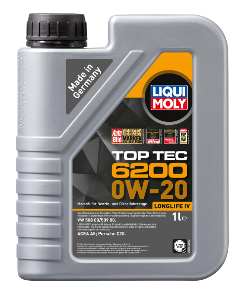 Liqui Moly Top Tec 6200 0W-20 1л (VW 508.00 / 509.00)