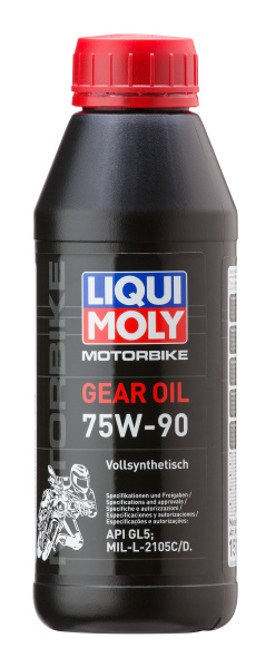 Трансмиссионное масло для мотоциклов Liqui Moly Motorbike Gear Oil 75W-90 GL5 0.5л