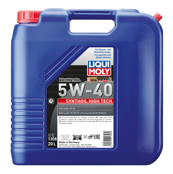 Liqui Moly Synthoil High Tech 5W-40 20л