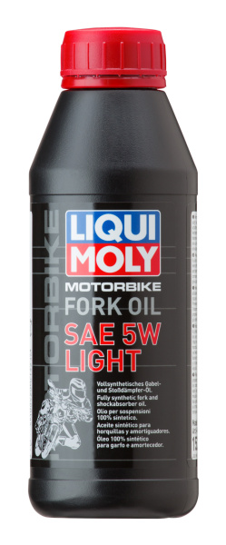 Синтетическое масло для вилок и амортизаторов Liqui Moly Motorbike Fork Oil Light 5W 0.5л