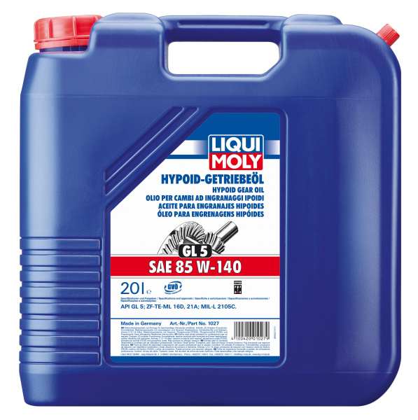 Liqui Moly Hypoid-Getriebeoil 85W-140 GL5 20л
