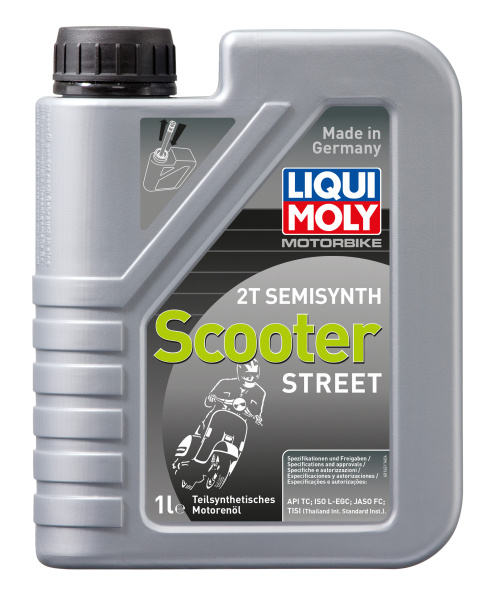 Полусинтетическое моторное масло для скутеров Liqui Moly Motorbike 2T Semisynth Scooter 1л