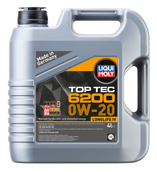 Liqui Moly Top Tec 6200 0W-20 4л (VW 508.00 / 509.00)